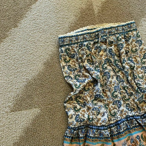 New Bohemian Floral Midi Maxi Festival Skirt - Picture 3 of 4